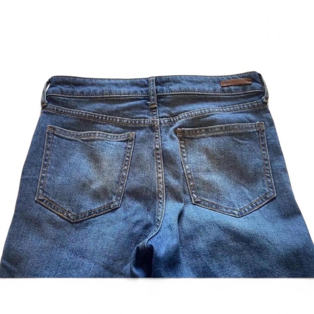Pilcro and the Letterpress Women's 26 High Rise Flare Jeans Med Wash Distressed - Picture 7 of 7